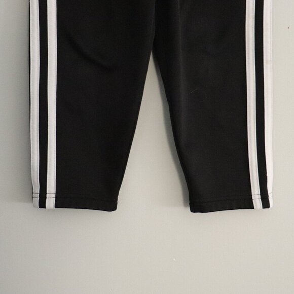 Adidas Boys 4T Black w White Stripes Casual Lounge Straight Leg Trouser Pants - Picture 9 of 12